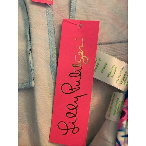 Lilly Pulitzer Kelly Knit Skinny Ankle Pants Mr Peacock B Tweethearts size 8 NEW - Picture 4 of 7